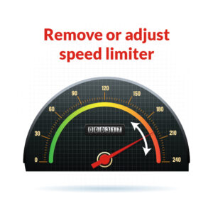 Remove or adjust speed limiter