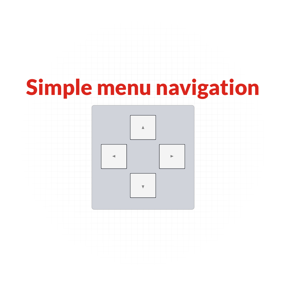 Simple menu navigation