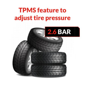 TPMS feature to adjust tire pressure